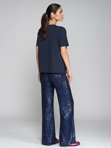 VILAGALLO 31627 NAVY SEQUIN PANT